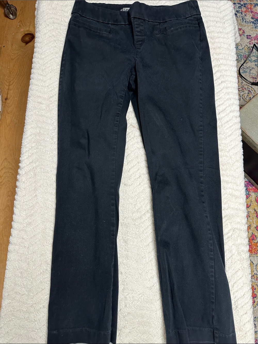 Lee style up pull on elastic waist pants w/pockets 14 medium